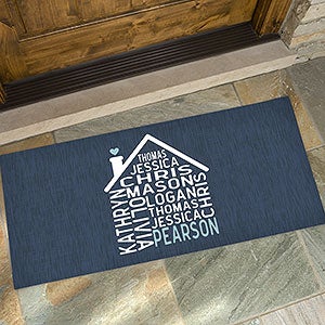 Family Home Personalized Doormat - 24x48