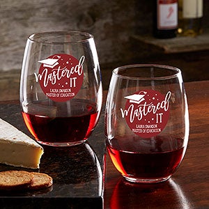 Graduation Personalized 21oz. Stemless Wine Glass