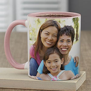 Photo Personalized Pink Coffee Mug for Her