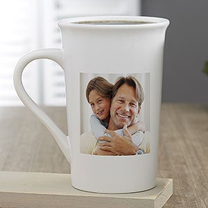 Photo Personalized Tall Latte Coffee Mug for Him