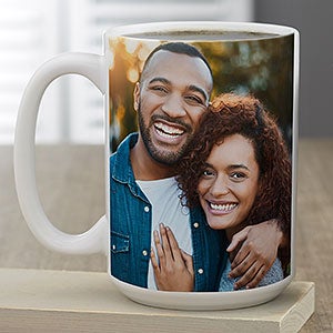 Romantic Photo Personalized Large Coffee Mug