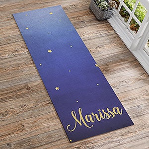 Personalized Yoga Mat - Night Sky & Stars