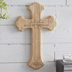 First Communion Personalized Wood Cross