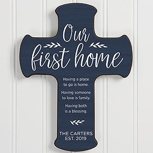 Our First Home Personalized Wall Cross