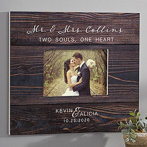 Personalized Wedding Wall Picture Frame - Rustic Elegance