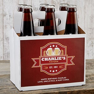 Watering Hole Personalized Beer Bottle Carrier