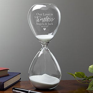 Our Love Is Timeless Personalized Hourglass Gift