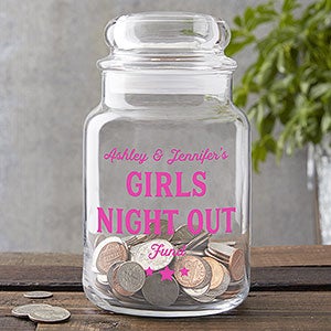 Personalized Night Out Fund Money Jar