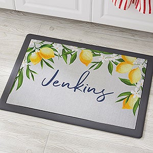 Lovely Lemons Personalized Kitchen Mat - 18x27