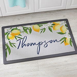 Lovely Lemons Personalized Kitchen Mat - 20x35