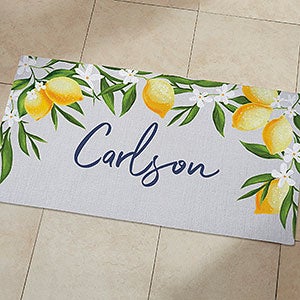 Lovely Lemons Personalized Kitchen Mat - 24x48