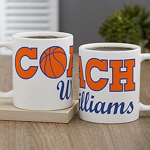 Coach Personalized Coffee Mug - White