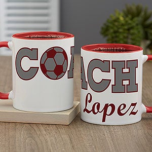 Coach Personalized Coffee Mug - Red