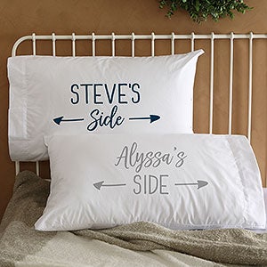 His Side & Her Side Personalized Pillowcase Set