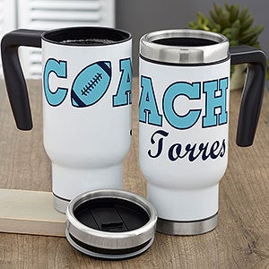 Sports Coach Personalized Travel Mug