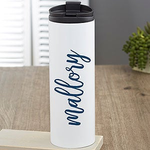 Scripty Style Personalized Travel Tumblers