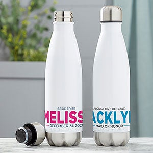 Wedding Party Personalized 17 oz. Insulated Water Bottle