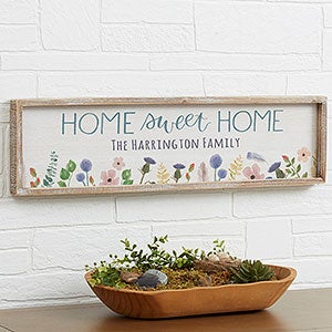 Personalized Home Sweet Home Framed Wall Art