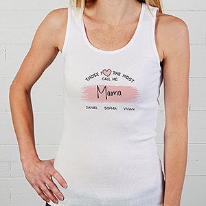 My Favorite People Call Me... Ladies White Tank - Large (8-10) - White