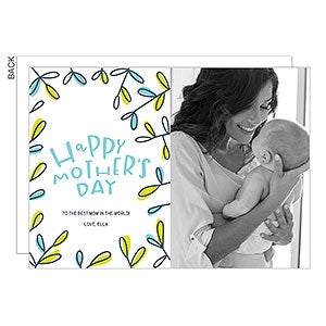 Happy Mother's Day Premium Photo Card - Set of 5