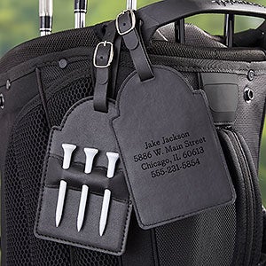 Personalized Leatherette Golf Bag Tag