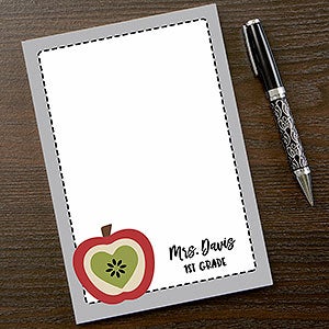 Teacher Icon Apple Personalized Notepad