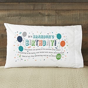 Birthday Boy Personalized Pillowcases for Kids