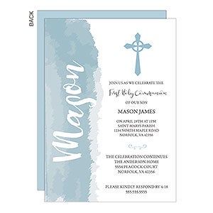 Communion Cross Premium Party Invitation - Set of 5