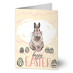 Vintage Bunny Premium Greeting Card