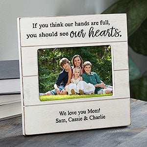 My Heart Personalized Shiplap Picture Frame