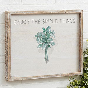 Farmhouse Sage Bouquet 14x18 Personalized Wall Art