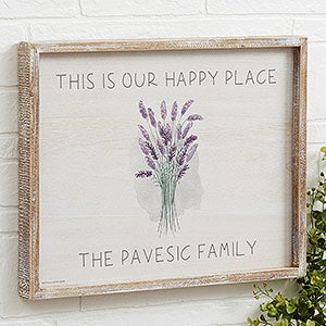 Farmhouse Lavender Bouquet 14x18 Personalized Wall Art