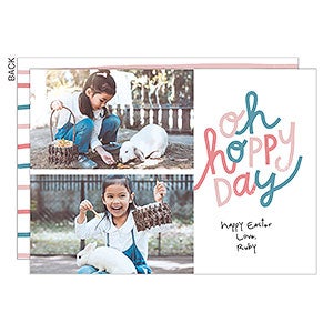 Oh Hoppy Day Easter 2 Photo Card - Set of 5