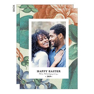 Floral Easter Photo Card - Set of 5