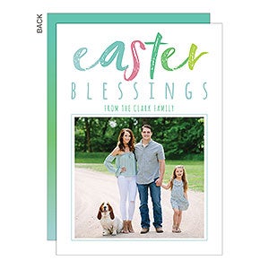 Easter Blessings Pastel Photo Card - Set of 5