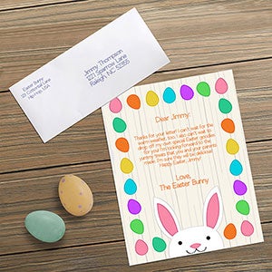 From the Easter Bunny Personalized Letter