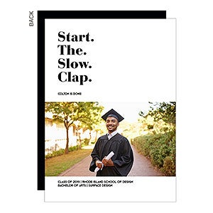 Slow Clap Graduation Announcement - Set of 5