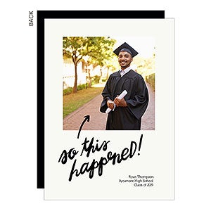 This Happened Graduation Announcement - Set of 5