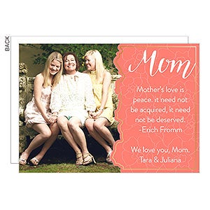 Mother's Love Is Photo Card - Premium