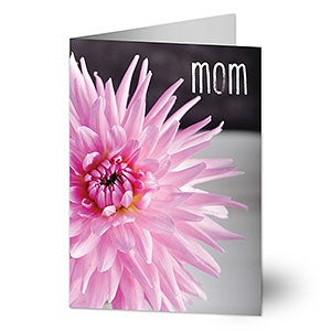 Pink Flower Mom Greeting Card