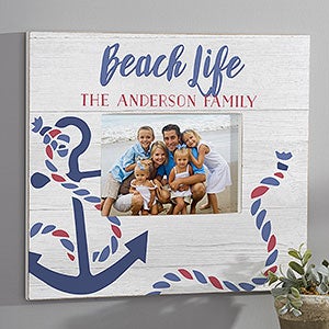 Beach Life Personalized Wall Frame - Horizontal