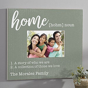 Definition Of Our Home Personalized Wall Picture Frame