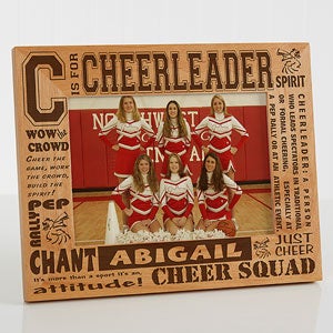 C is for Cheerleader Personalized Frame- 5 x 7