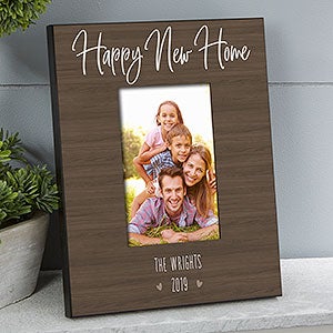 New Home Personalized Family Picture Frame - Vertical