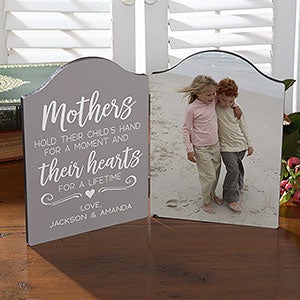 Mothers Hold Their Child's Hand Personalized Photo Plaque