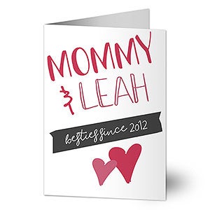 Mom Besties Greeting Card - Premium