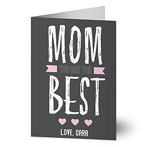 The Best Mom Greeting Card - Premium