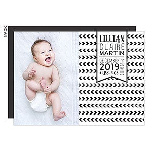 Pattern Birth Announcement - Premium - Set of 5