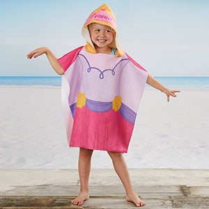 Princess Personalized Kids Poncho Beach & Pool Towel