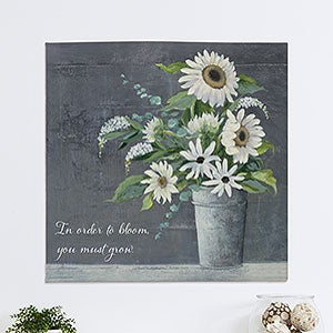 Daisy Bouquet Personalized 8x8 Canvas Print